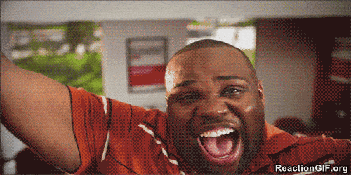 Celebrating getting an interview